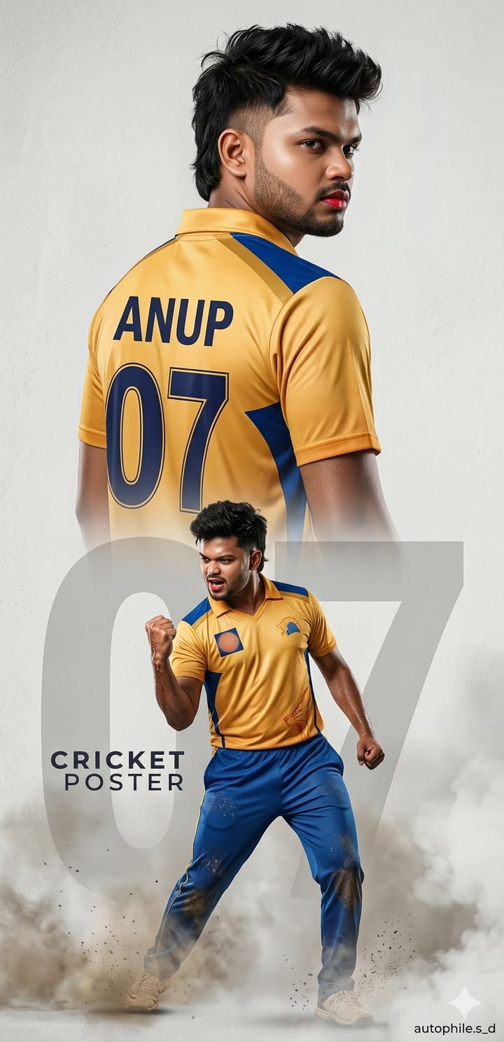 CSK Fan AI Photo Editing Gemini prompt: