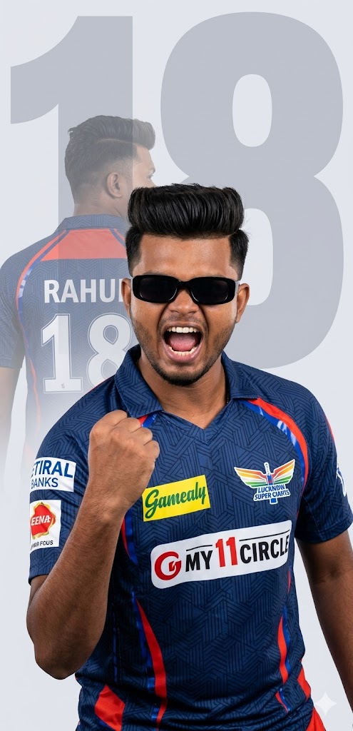 Lucknow Super Giants Jersey Gemini prompt copy-paste