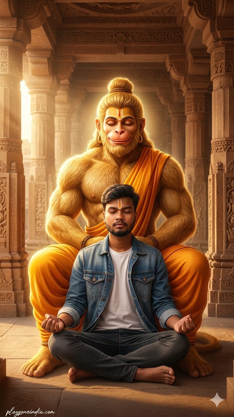 Jai Bajrangbali photo Gemini AI prompt: