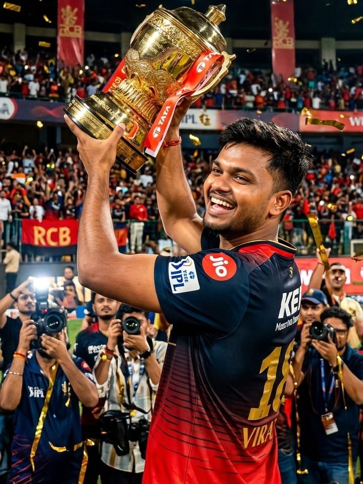 RCB IPL trophy Celebration Gemini prompt: