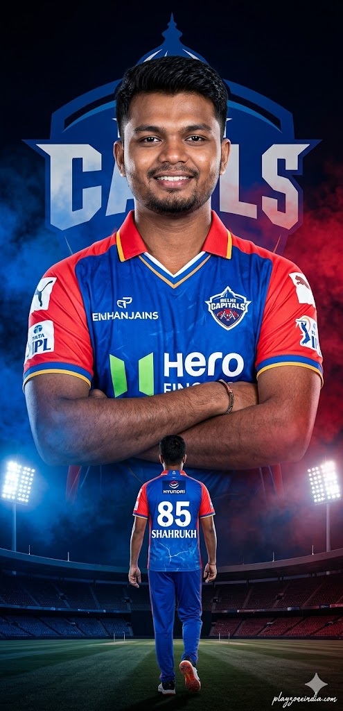 Delhi Capitals (DC) IPL 2026 Jersey Gemini AI prompt: