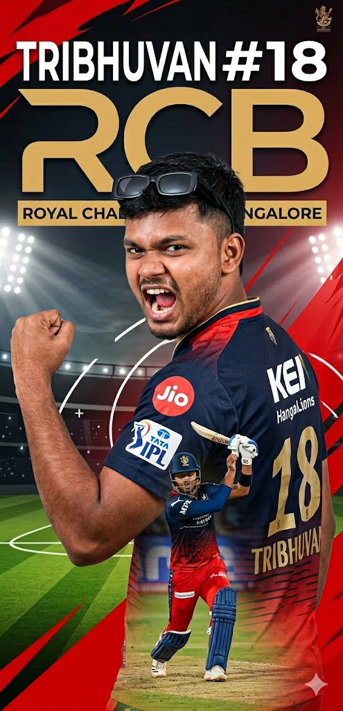 King Kohli RCB Fan AI Prompt: