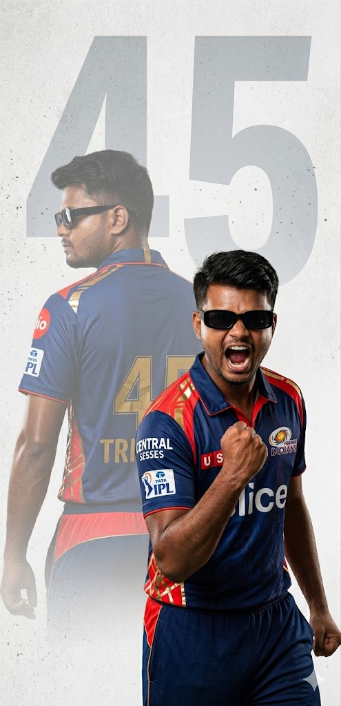 Mumbai Indians T-shirt Gemini prompt: