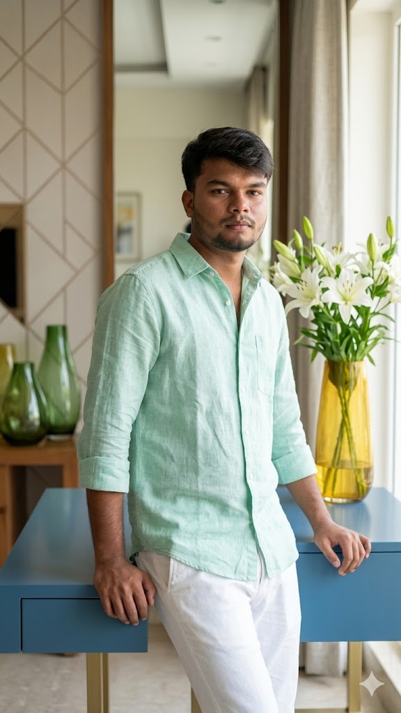 Create stylish man poses using a Google Gemini prompt: