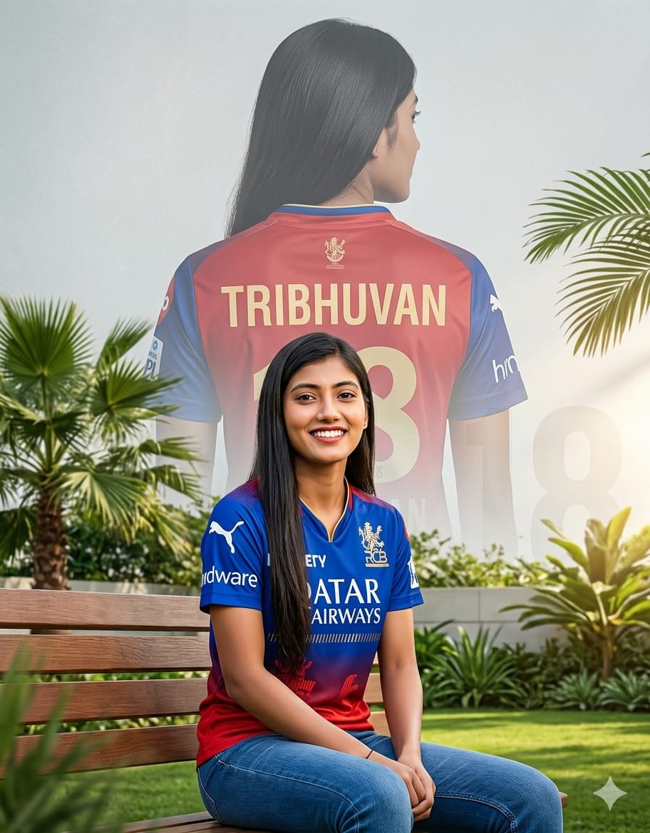Royal Challengers Bengaluru (RCB) girl image create AI Gemini prompt: