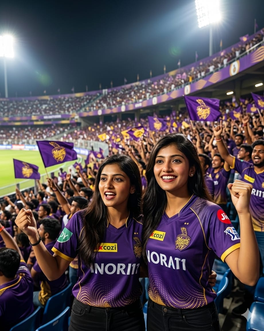 Viral (KKR) girl creates image Gemini AI prompt: Kolkata Knight Riders