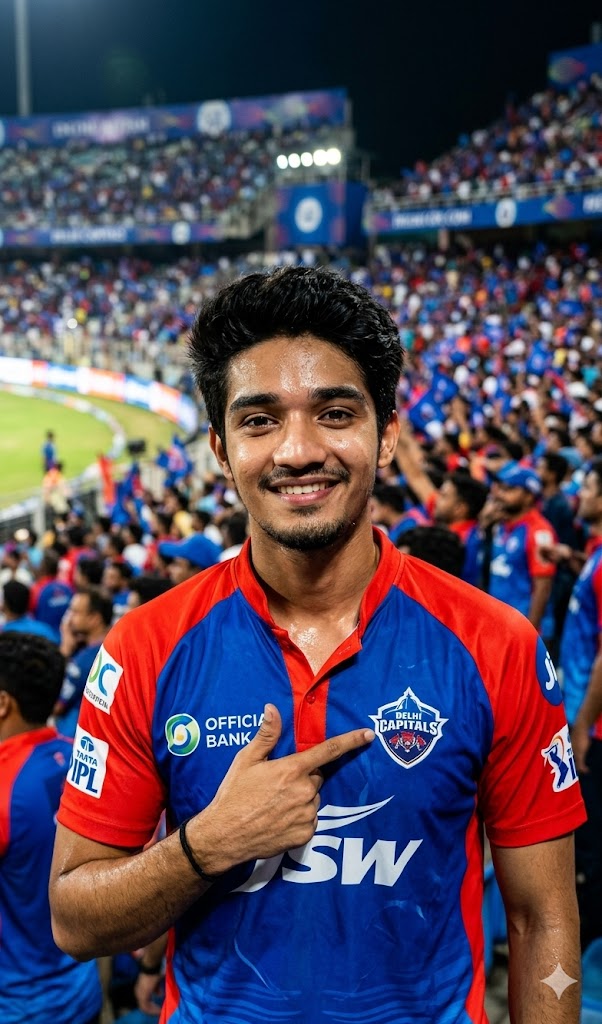 Create DC Jersey AI Gemini prompt: Delhi capitals
