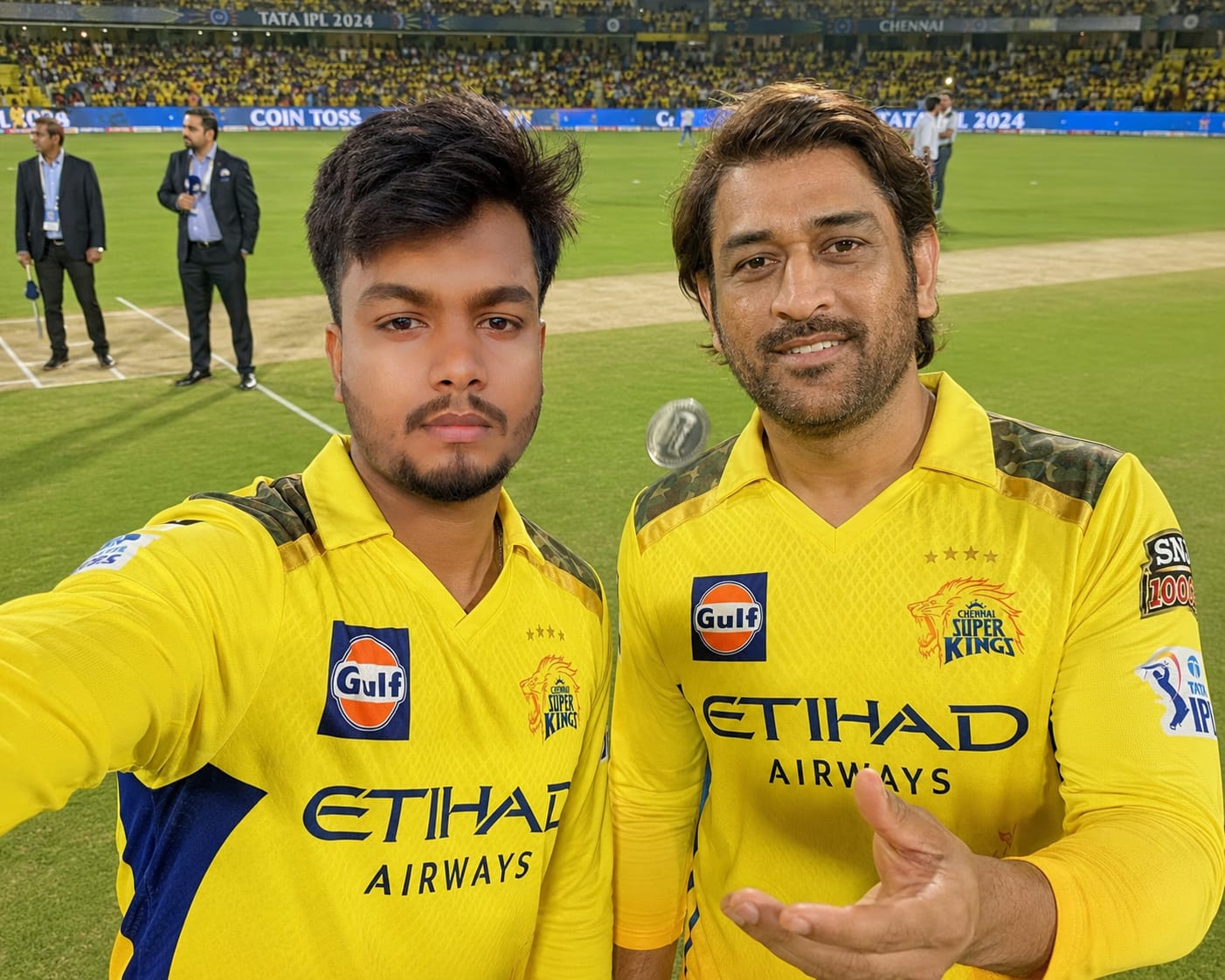 MS Dhoni CSK Fan Selfie AI Image Prompt: Create Your Dream Match-Day Photo