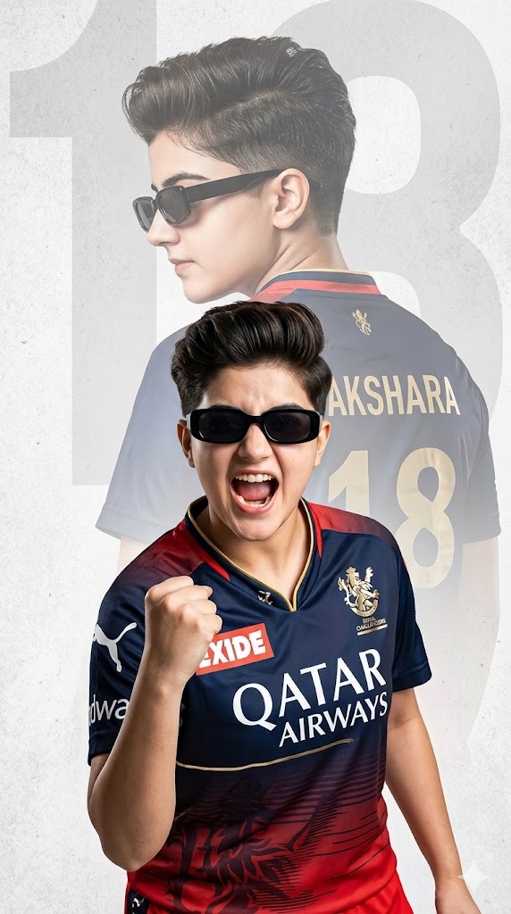 RCB girl IPL AI Prompt: Gemini and ChatGPT