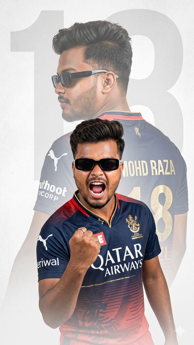 Trending RCB IPL Jersey prompt: Virat Kohli style
