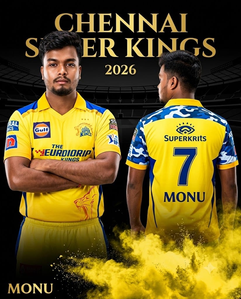 Viral CSK IPL Photo Editing AI Prompt: Turn Your Photo into a 2026 Chennai Jersey Poster!