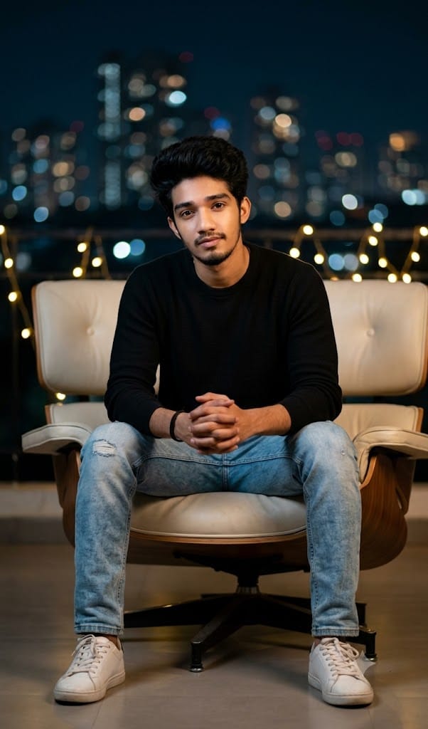 Urban Night Studio AI Image Prompt: Create Cinematic Male Portraits