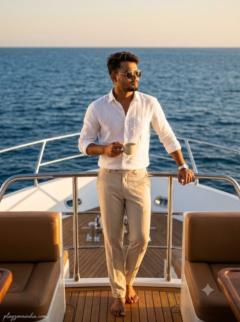 Superyacht Luxury Lifestyle AI Image Prompt: Create Cinematic 8K Photos