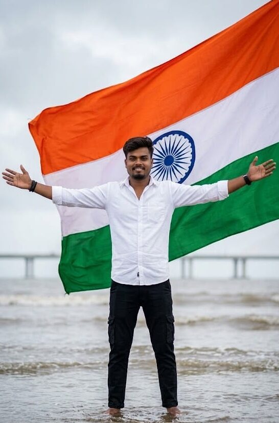 Indian Flag Beach AI Image Prompt: Ultra-Realistic 8K DSLR Creator Prompt