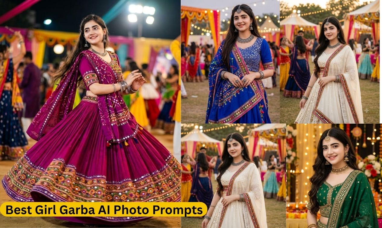 Best Girl Garba AI Photo Prompts for Gemini & ChaGPT
